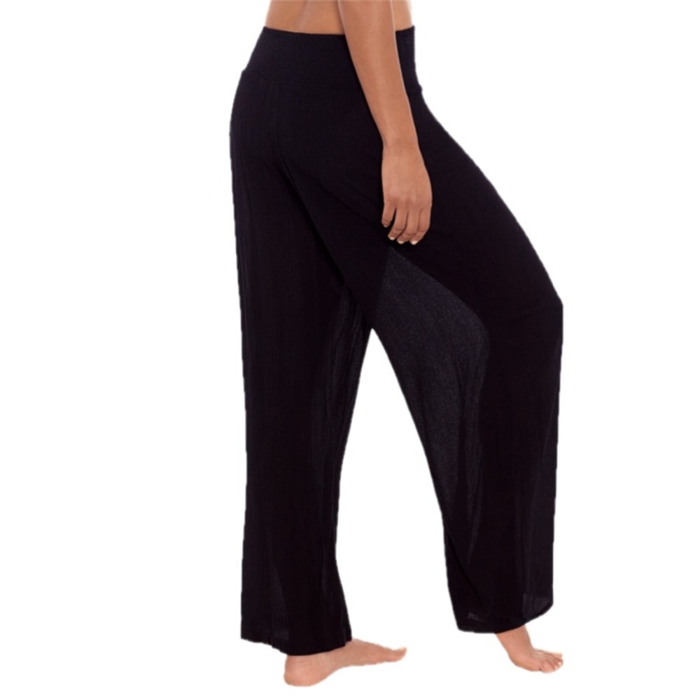 LAUREN RALPH LAUREN Crinkle Rayon Swimwear Cover Up Pant Women’s Size XL - Picture 5 of 10